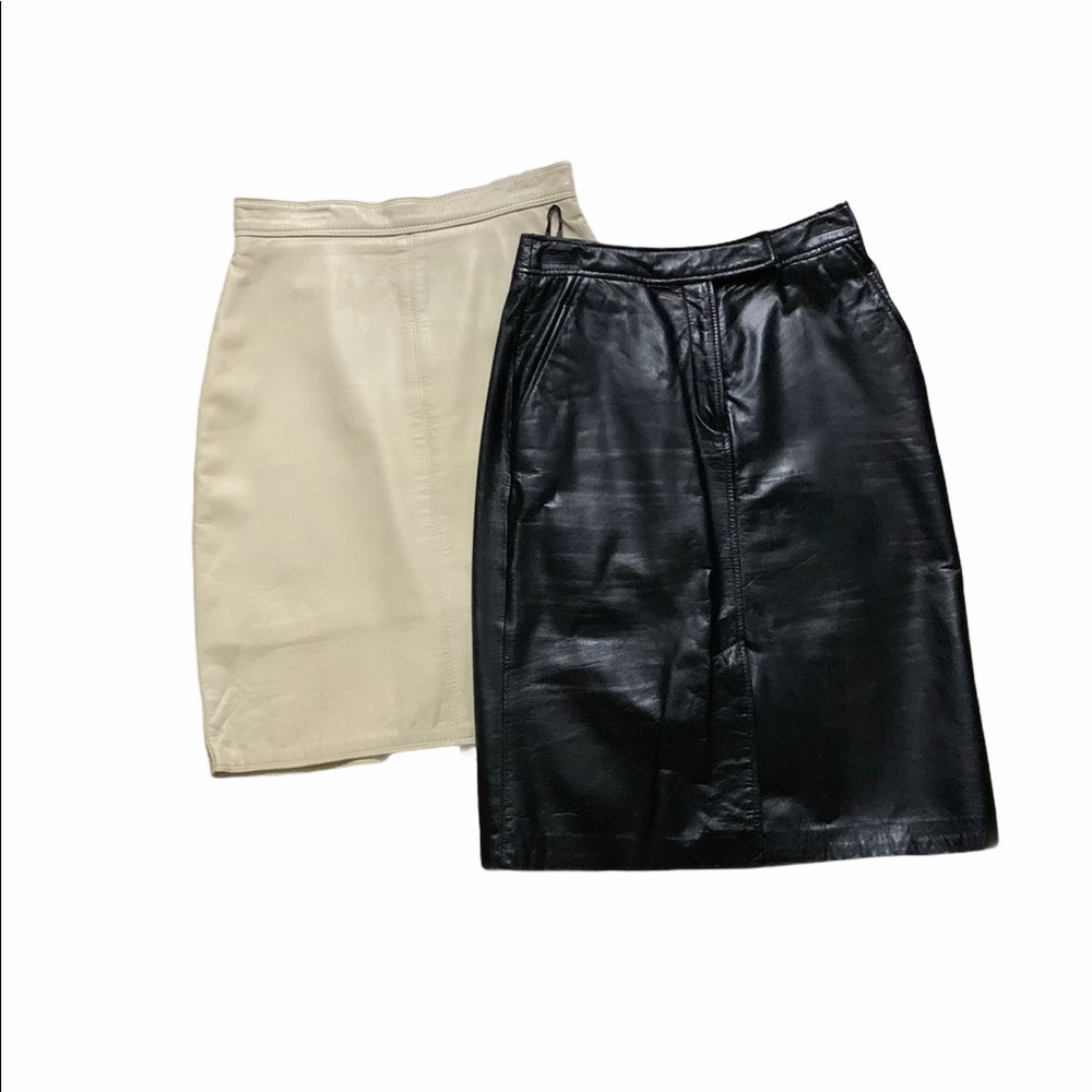 Leather skirts size 4-6 bundle $75